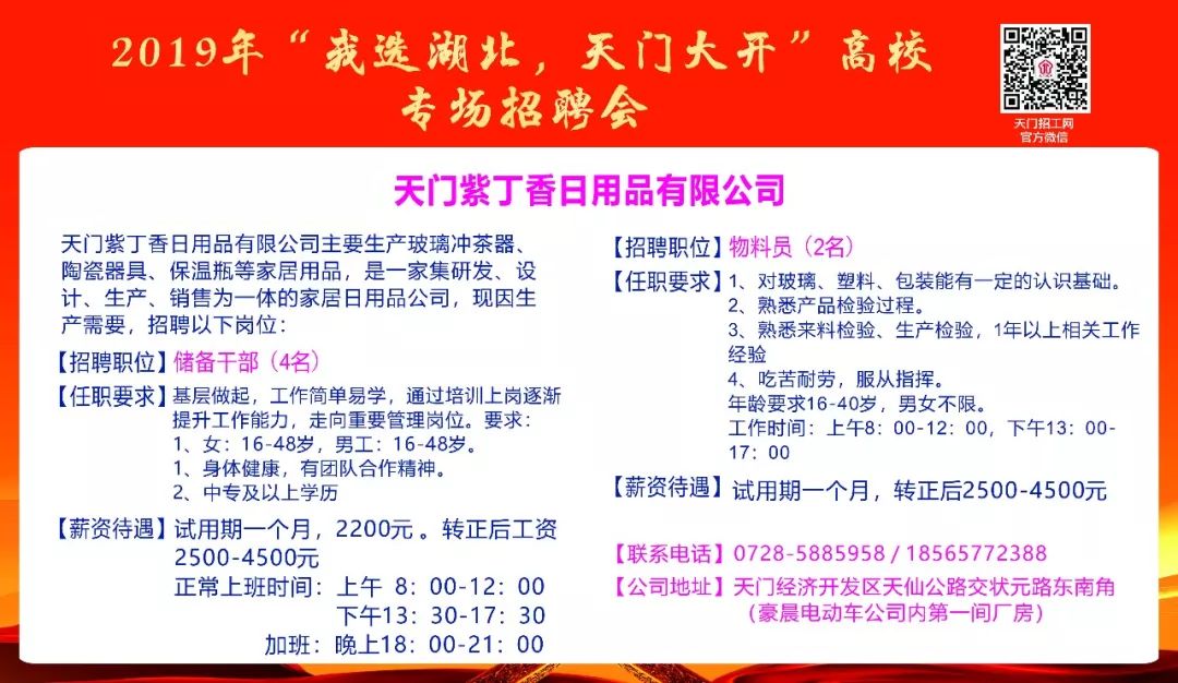 天门市内最新招聘信息,天门市内最新招聘信息概览